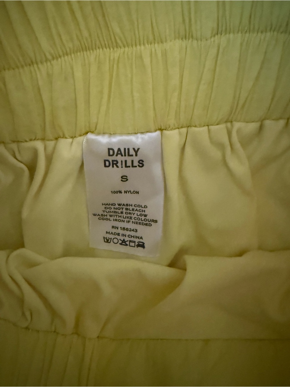 Daily Drills Yellow Athletic Running Shorts - Picture 2 of 2
